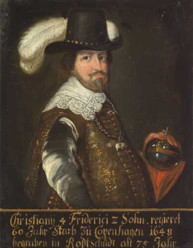 Portrett av  King Christian IV.